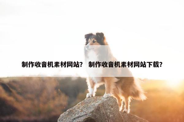 制作收音机素材网站？ 制作收音机素材网站下载？