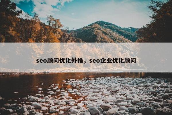 seo顾问优化外推，seo企业优化顾问