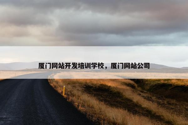 厦门网站开发培训学校，厦门网站公司