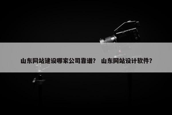 山东网站建设哪家公司靠谱？ 山东网站设计软件？
