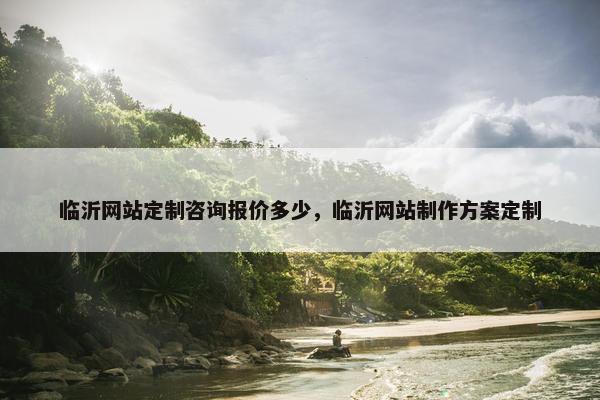 临沂网站定制咨询报价多少，临沂网站制作方案定制