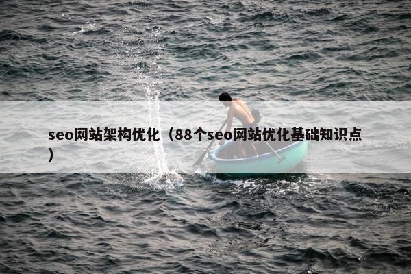 seo网站架构优化（88个seo网站优化基础知识点）