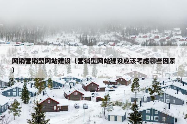 网销营销型网站建设（营销型网站建设应该考虑哪些因素）
