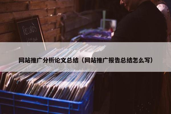 网站推广分析论文总结（网站推广报告总结怎么写）