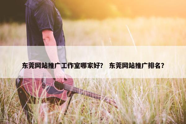 东莞网站推广工作室哪家好？ 东莞网站推广排名？