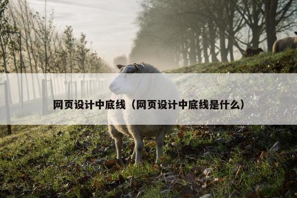 网页设计中底线（网页设计中底线是什么）