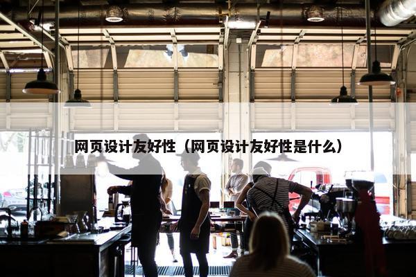 网页设计友好性（网页设计友好性是什么）