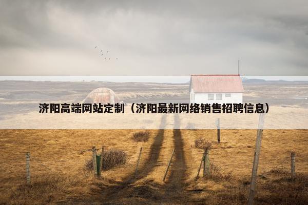 济阳高端网站定制（济阳最新网络销售招聘信息）
