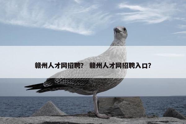 赣州人才网招聘？ 赣州人才网招聘入口？