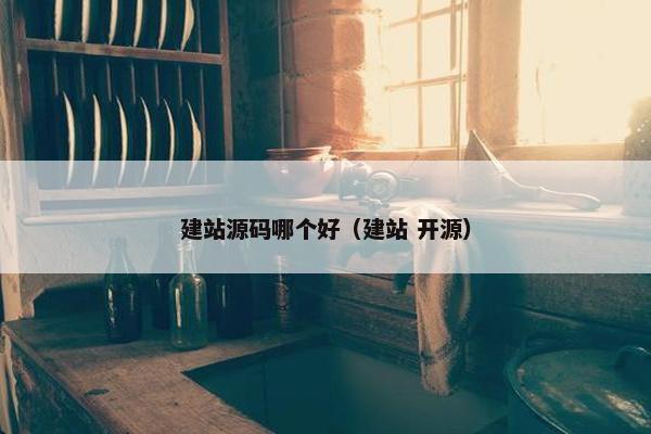 建站源码哪个好（建站 开源）