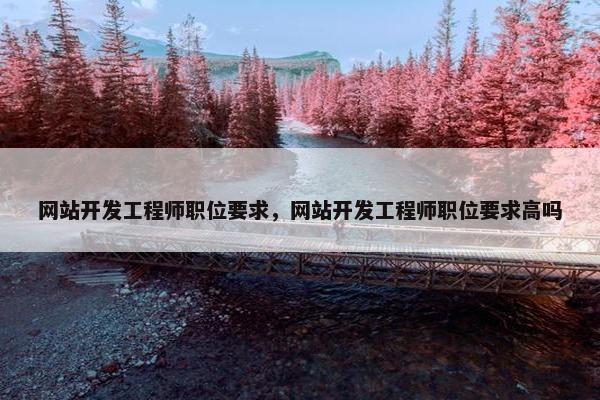 网站开发工程师职位要求，网站开发工程师职位要求高吗
