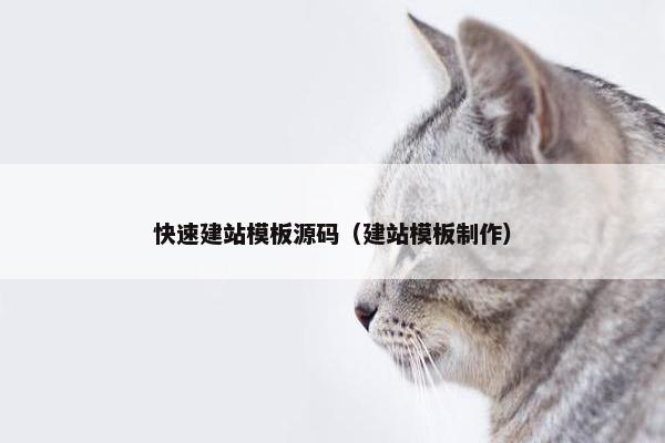 快速建站模板源码（建站模板制作）
