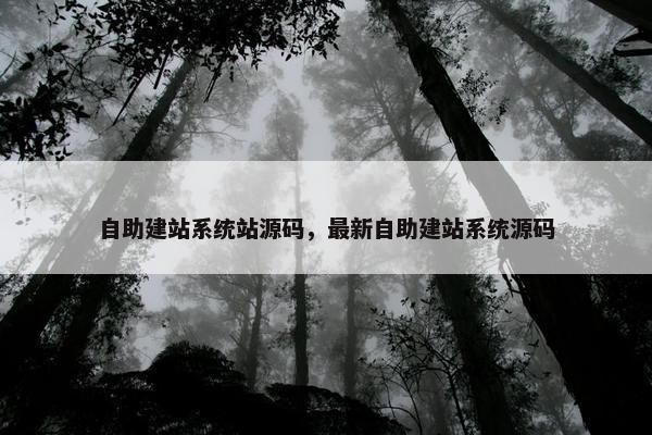 自助建站系统站源码，最新自助建站系统源码