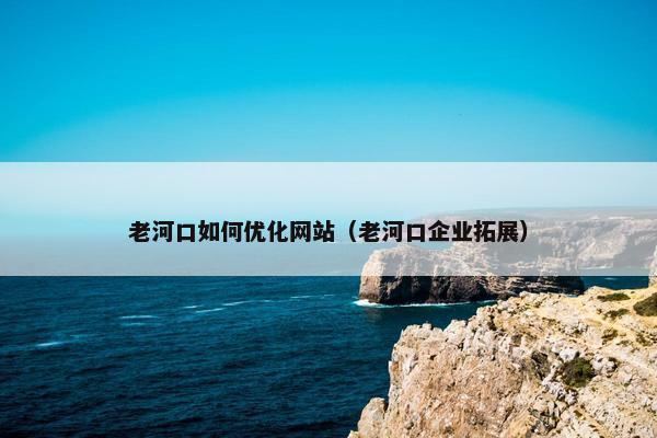 老河口如何优化网站（老河口企业拓展）
