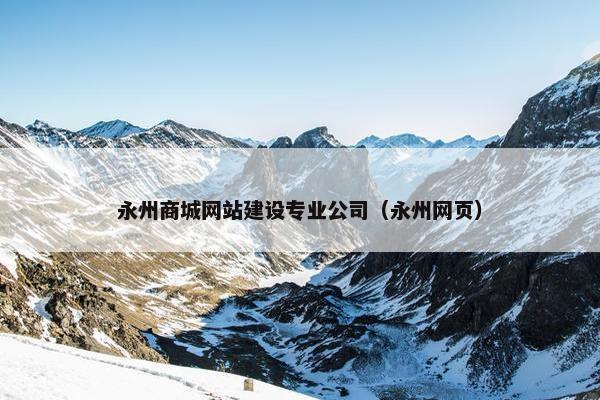 永州商城网站建设专业公司（永州网页）