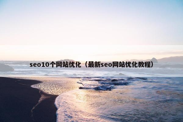 seo10个网站优化（最新seo网站优化教程）