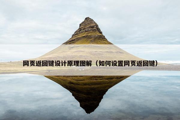 网页返回键设计原理图解（如何设置网页返回键）