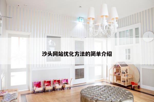 沙头网站优化方法的简单介绍