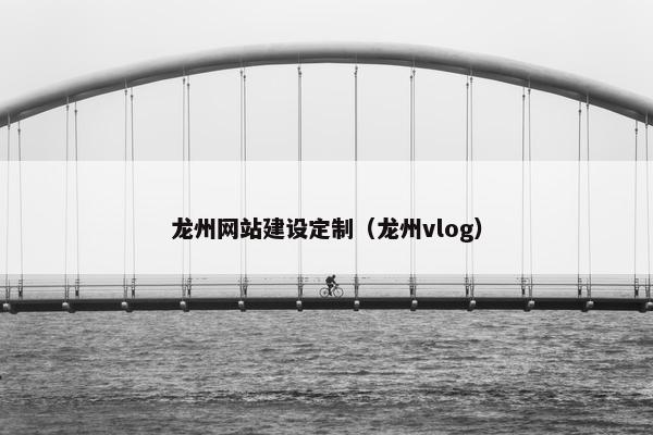 龙州网站建设定制（龙州vlog）